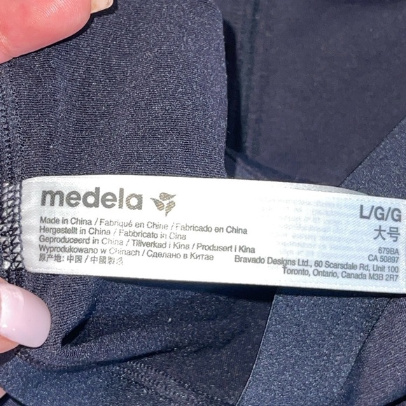 Medela large  Black Easy Expression Hands Free Pumping Bustier - Picture 4 of 4